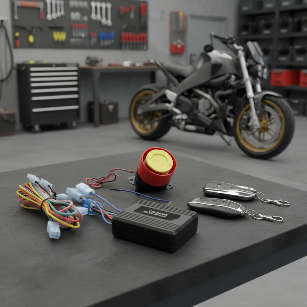 Controles remotos metálicos do alarme moto MLB-011 — alcance 150 metros frequência 315MHz