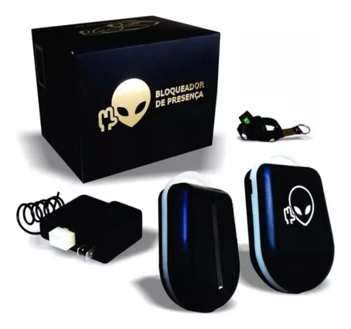 Kit completo alarme bloqueador universal sensor de presença 2 controles para moto