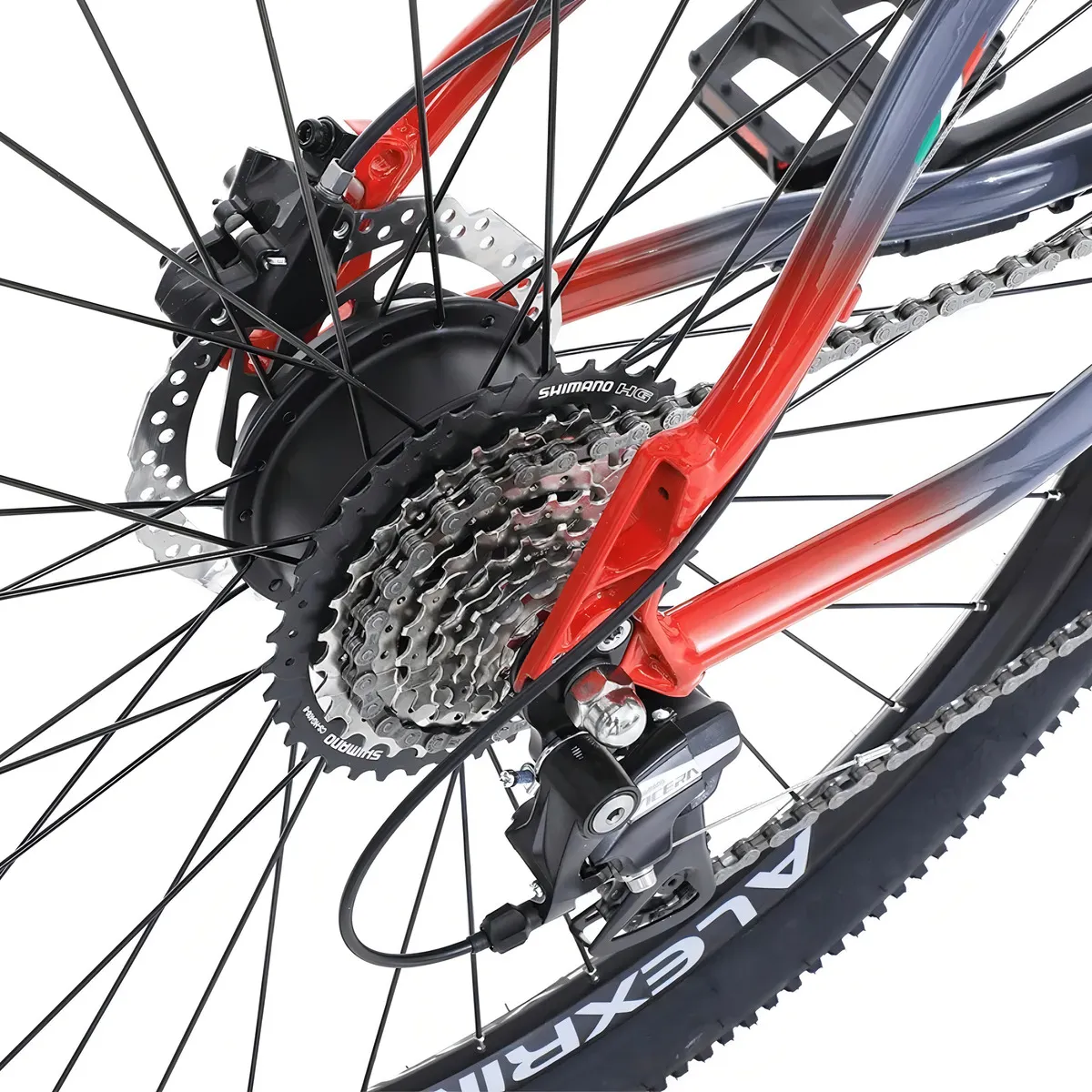 Freio hidráulico Shimano MT200 com rotor 160mm da Oggi Big Wheel 8.0 aro 29